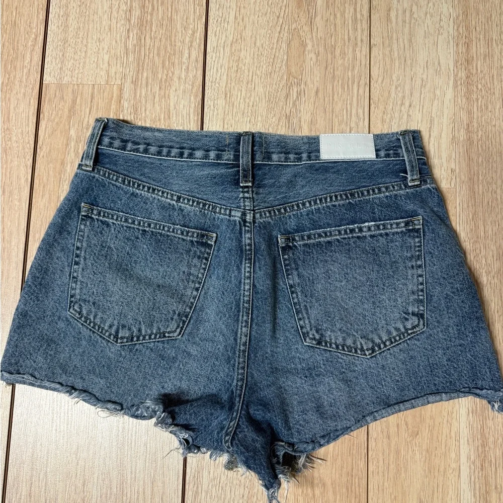 Pistola High Rise Raw Hem Denim Shorts - Picture 5 of 6